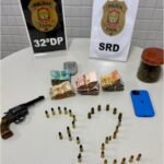PCDF prende acusado de tráfico de drogas e porte de arma de fogo
