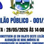 EDITAL DE LEILÃO PÚBLICO Nº 001/26