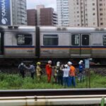 Nessa manhã, falha em trem lota estação de Ceilândia no Metrô-DF